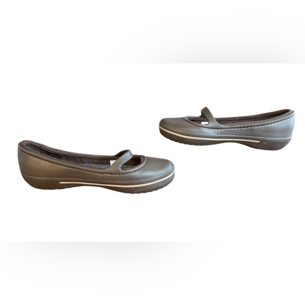 CROCS Crocband Mary Jane Flats Women’s Size 7 - Picture 5 of 8